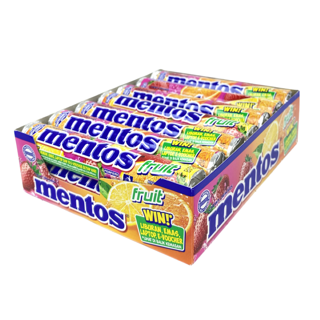 MENTOS CANDY ROLL FRUIT 29G